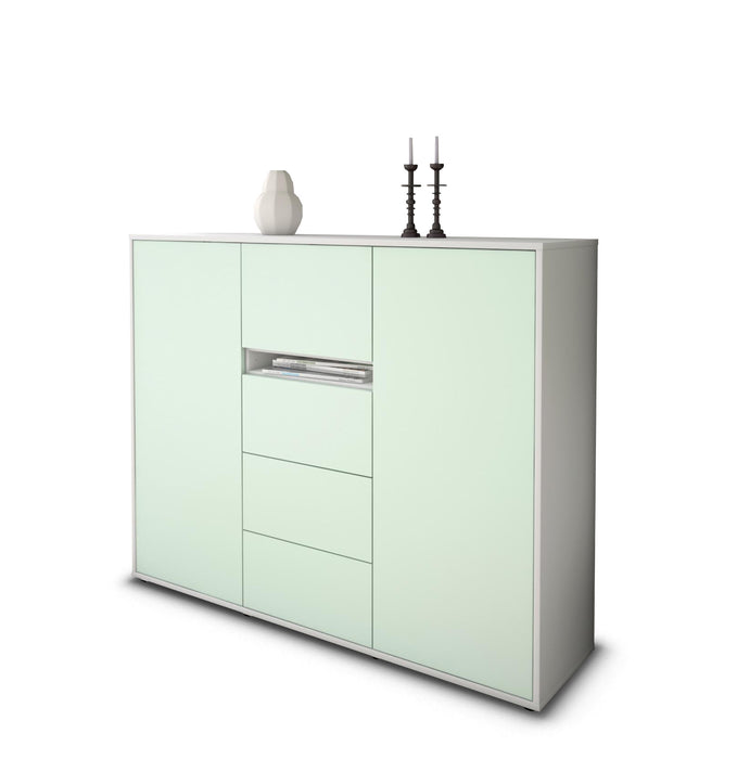 Highboard Nikola, Mint Seite (136x108x35cm) - Dekati GmbH