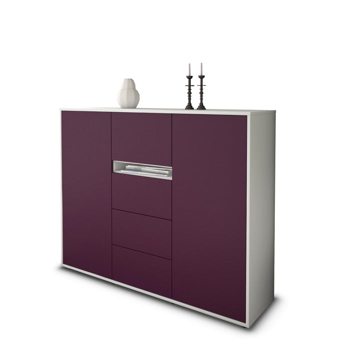 Highboard Nikola, Lila Seite (136x108x35cm) - Dekati GmbH