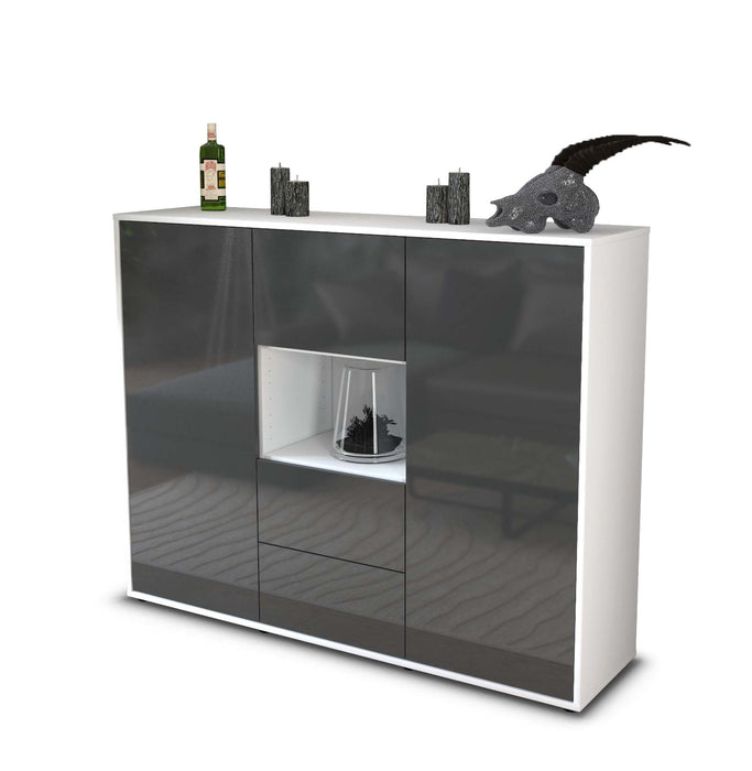 Highboard Nila, Grau Seite (136x108x35cm) - Dekati GmbH