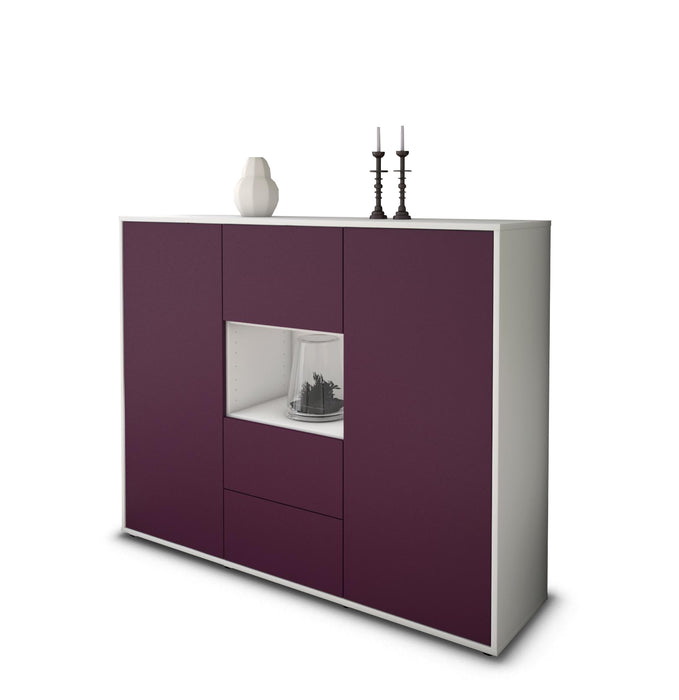 Highboard Nila, Lila Seite (136x108x35cm) - Dekati GmbH