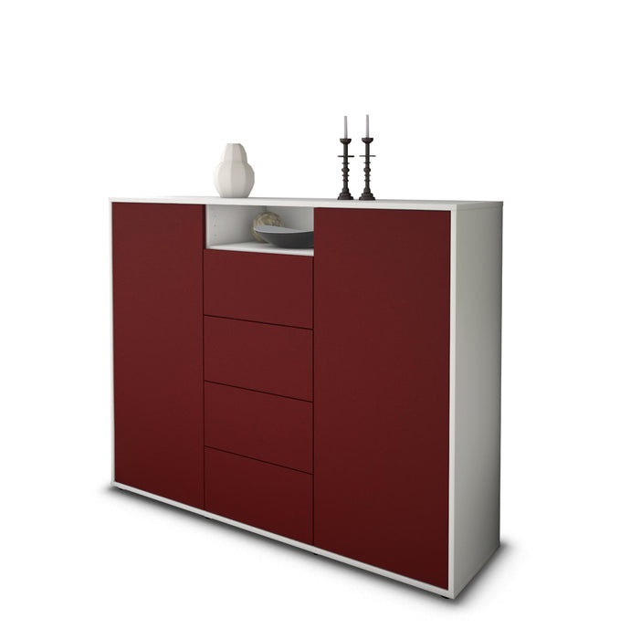 Highboard Nives, Bordeaux Seite (136x108x35cm) - Dekati GmbH