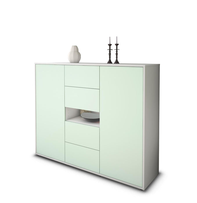 Highboard Noelia, Mint Seite (136x108x35cm) - Dekati GmbH