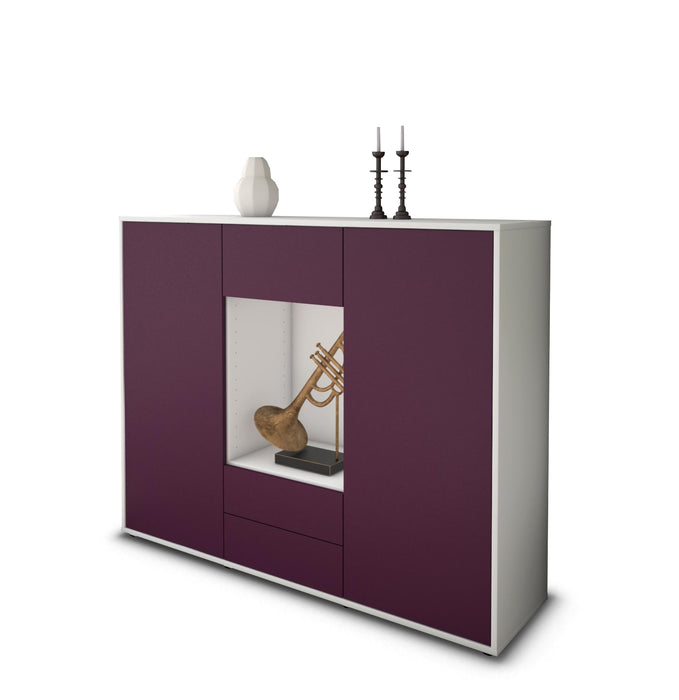 Highboard Norina, Lila Seite (136x108x35cm) - Dekati GmbH