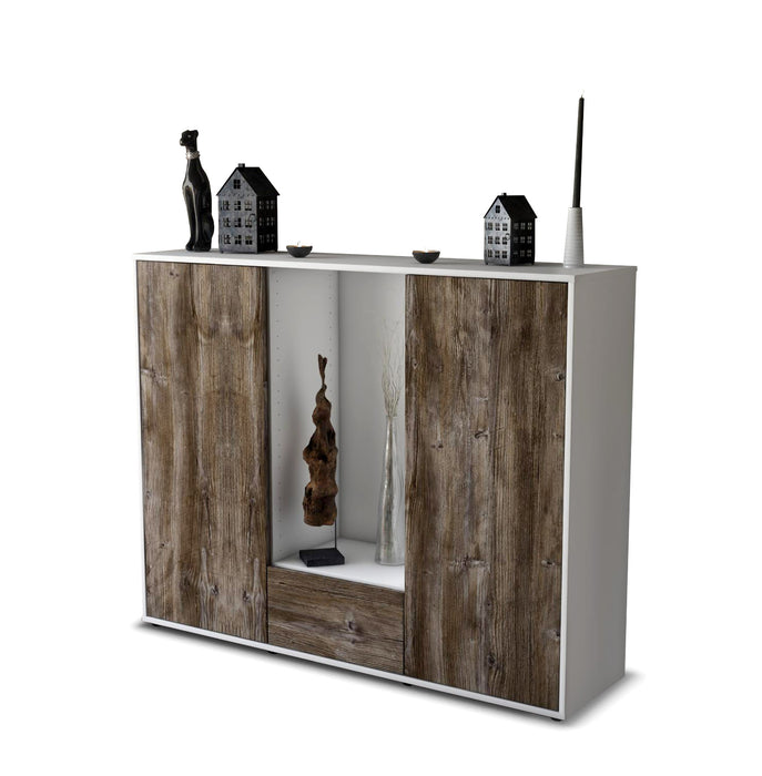 Highboard Nuccia, Treibholz Seite (136x108x35cm) - Dekati GmbH