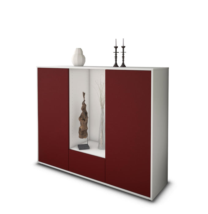 Highboard Nuccia, Bordeaux Seite (136x108x35cm) - Dekati GmbH