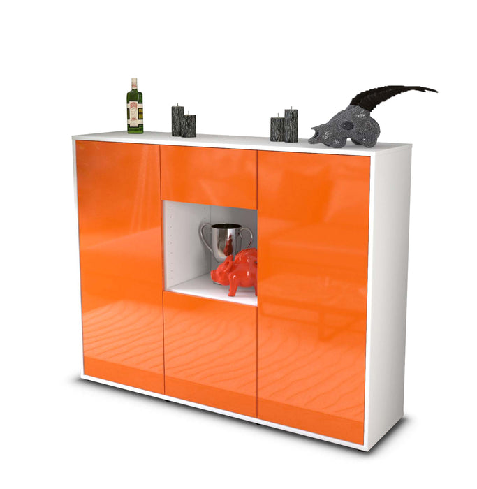 Highboard Nuria, Orange Seite (136x108x35cm) - Dekati GmbH