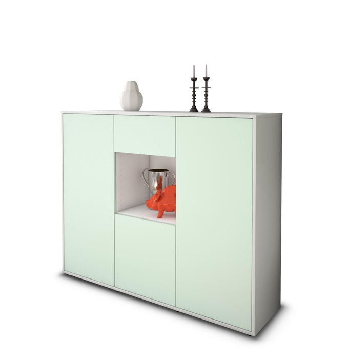 Highboard Nuria, Mint Seite (136x108x35cm) - Dekati GmbH