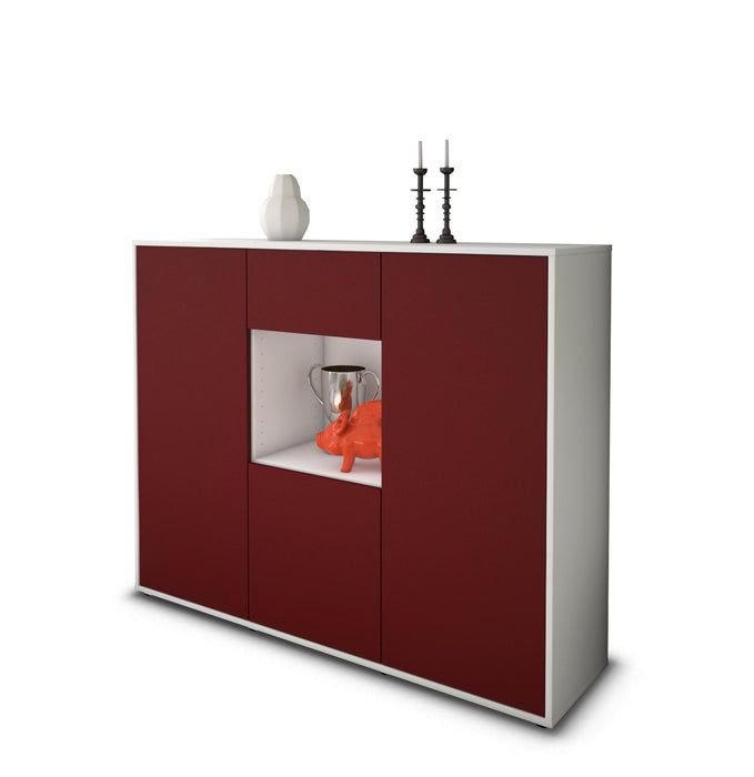 Highboard Nuria, Bordeaux Seite (136x108x35cm) - Dekati GmbH