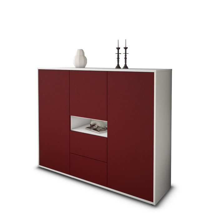 Highboard Olivia, Bordeaux Seite (136x108x35cm) - Dekati GmbH