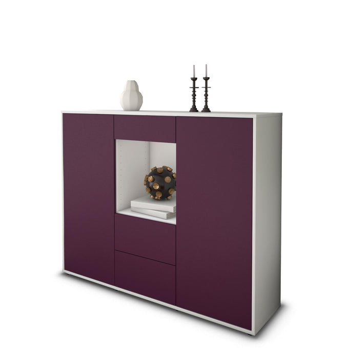 Highboard Ortensia, Lila Seite (136x108x35cm) - Dekati GmbH