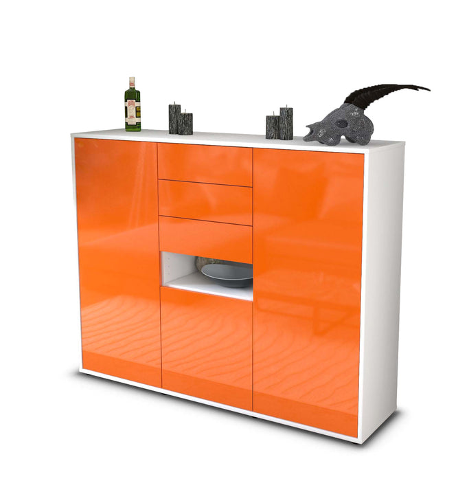 Highboard Paulina, Orange Seite (136x108x35cm) - Dekati GmbH