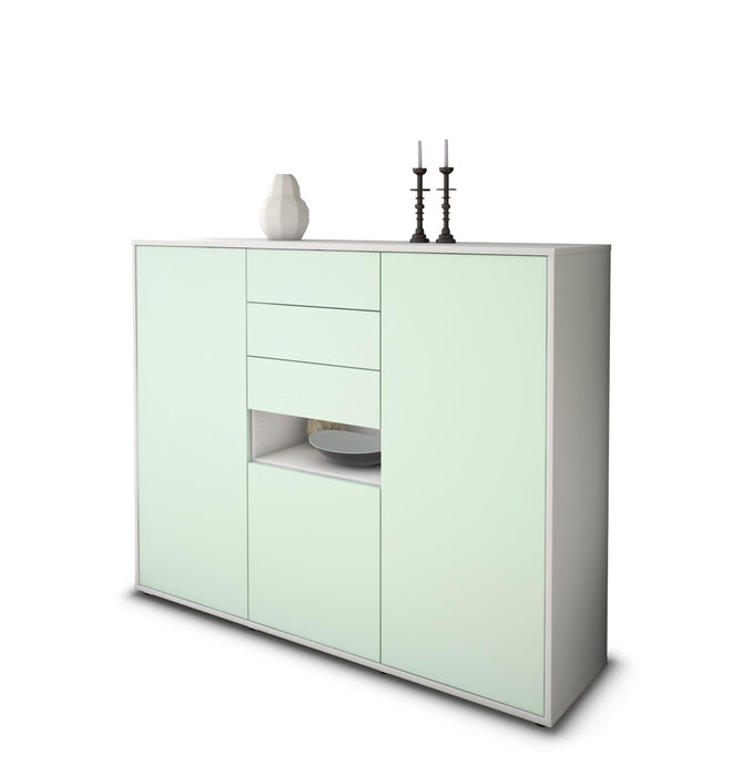 Highboard Paulina, Mint Seite (136x108x35cm) - Dekati GmbH