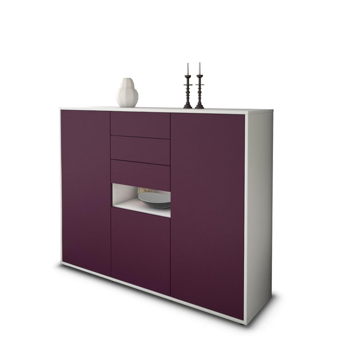 Highboard Paulina, Lila Seite (136x108x35cm) - Dekati GmbH