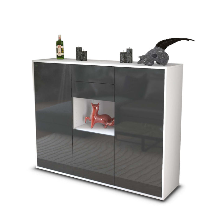 Highboard Penelope, Grau Seite (136x108x35cm) - Dekati GmbH