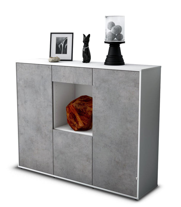 Highboard Peppina, Beton Seite (136x108x35cm) - Dekati GmbH