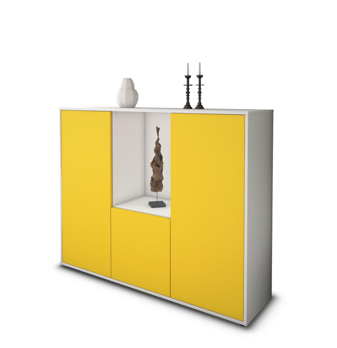 Highboard Pia, Gelb Seite (136x108x35cm) - Dekati GmbH