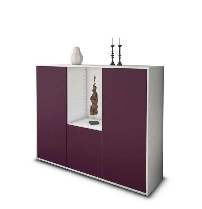 Highboard Pia, Lila Seite (136x108x35cm) - Dekati GmbH