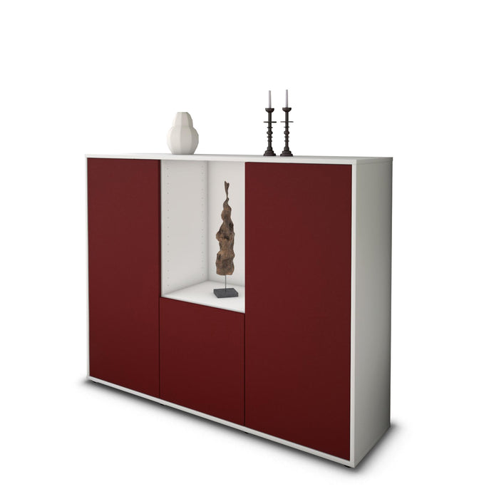 Highboard Pia, Bordeaux Seite (136x108x35cm) - Dekati GmbH