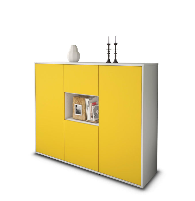 Highboard Pippa, Gelb Seite (136x108x35cm) - Dekati GmbH