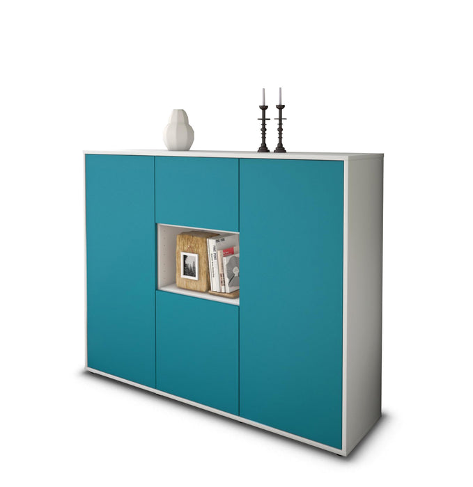 Highboard Pippa, Türkis Seite (136x108x35cm) - Dekati GmbH