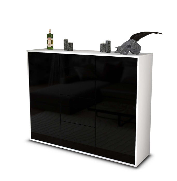 Highboard Prospera, Schwarz Seite (136x108x35cm) - Dekati GmbH