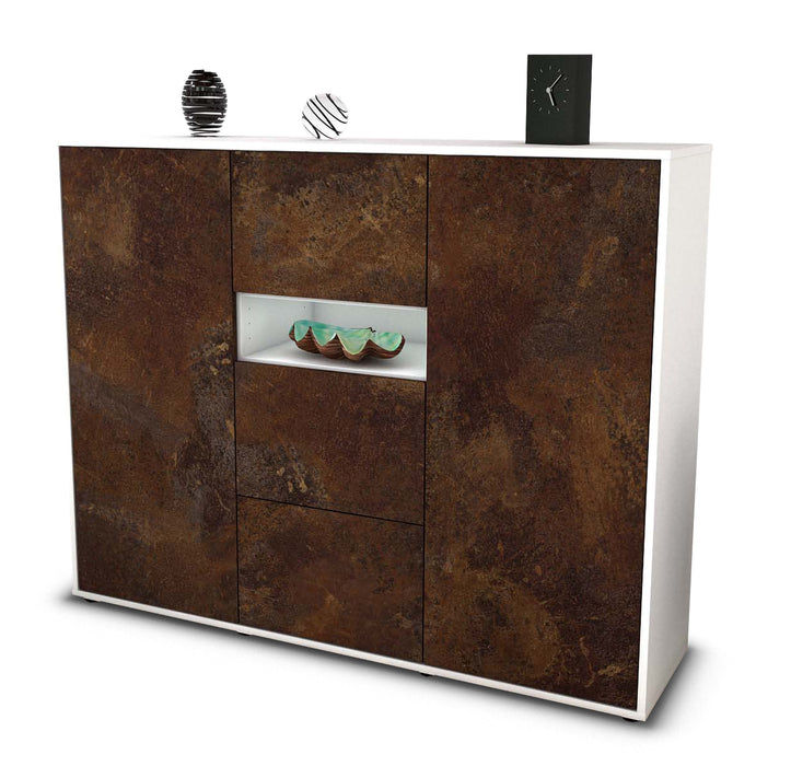 Highboard Quinta, Rost Seite (136x108x35cm) - Dekati GmbH