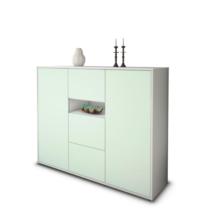 Highboard Quinta, Mint Seite (136x108x35cm) - Dekati GmbH