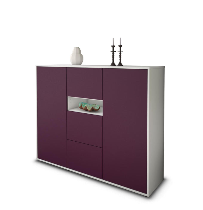 Highboard Quinta, Lila Seite (136x108x35cm) - Dekati GmbH