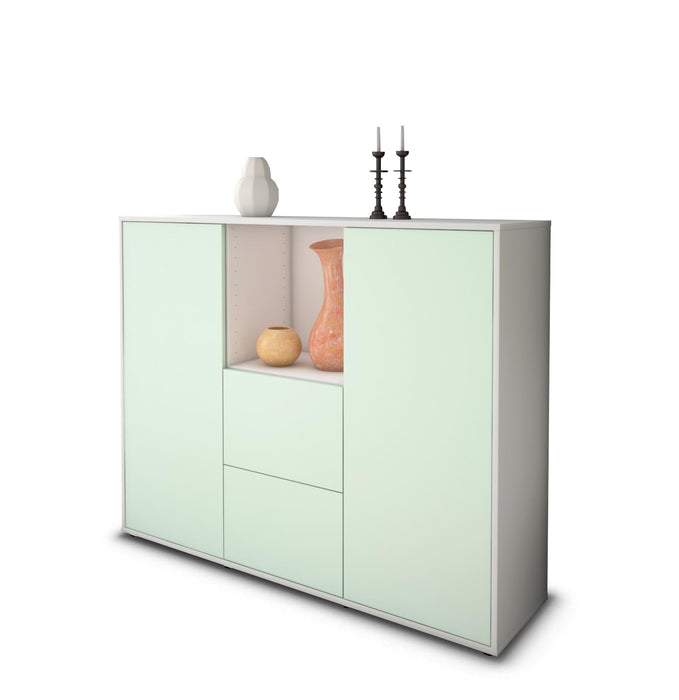 Highboard Rabea, Mint Seite (136x108x35cm) - Dekati GmbH