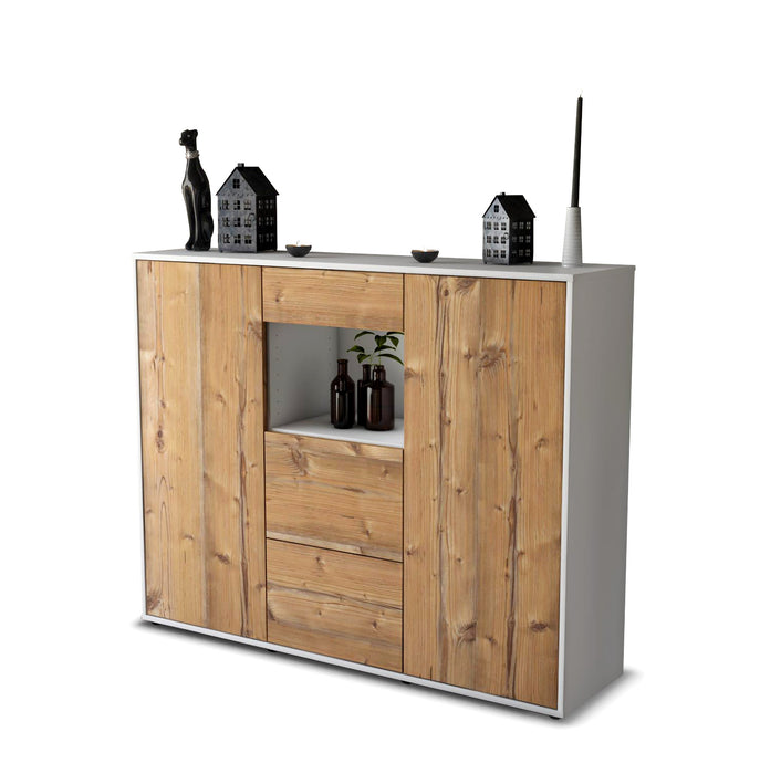 Highboard Rachelle, Pinie Seite (136x108x35cm) - Dekati GmbH