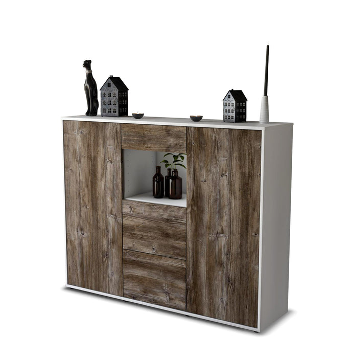 Highboard Rachelle, Treibholz Seite (136x108x35cm) - Dekati GmbH