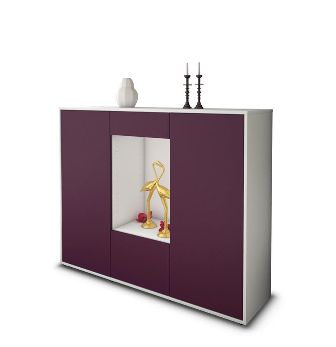 Highboard Raffaela, Lila Seite (136x108x35cm) - Dekati GmbH