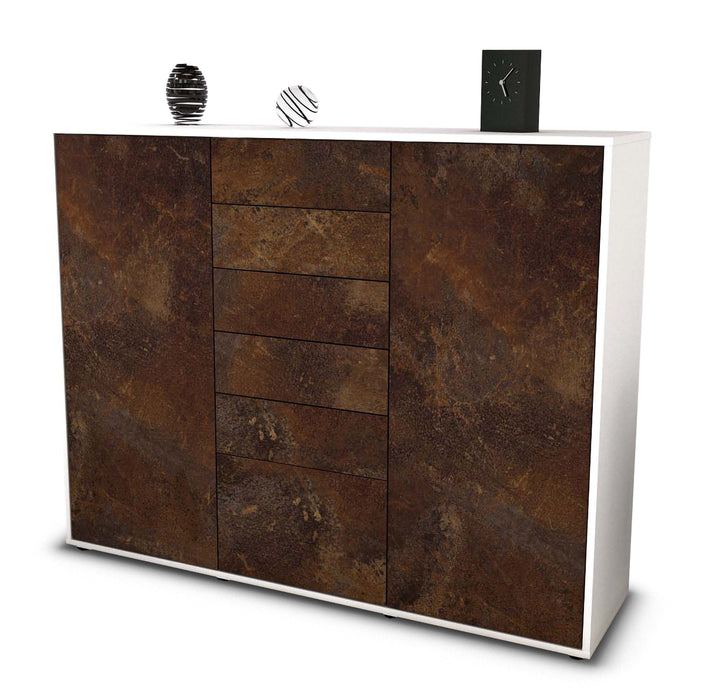 Highboard Ramona, Rost Seite (136x108x35cm) - Dekati GmbH