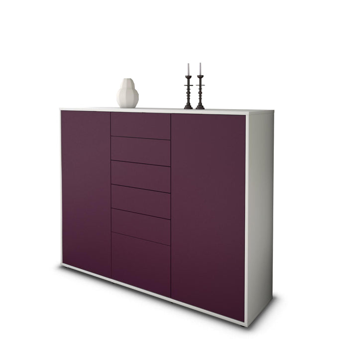 Highboard Ramona, Lila Seite (136x108x35cm) - Dekati GmbH