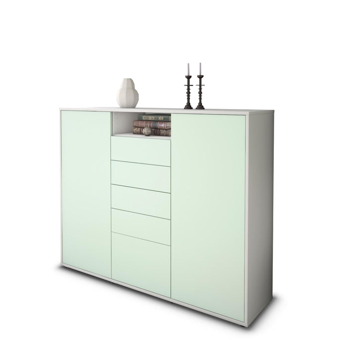 Highboard Ravena, Mint Seite (136x108x35cm) - Dekati GmbH