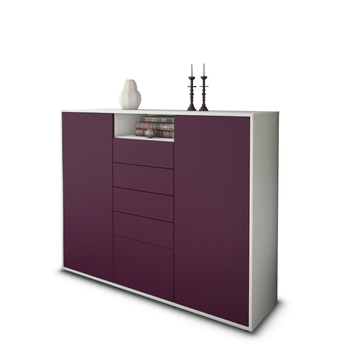 Highboard Ravena, Lila Seite (136x108x35cm) - Dekati GmbH