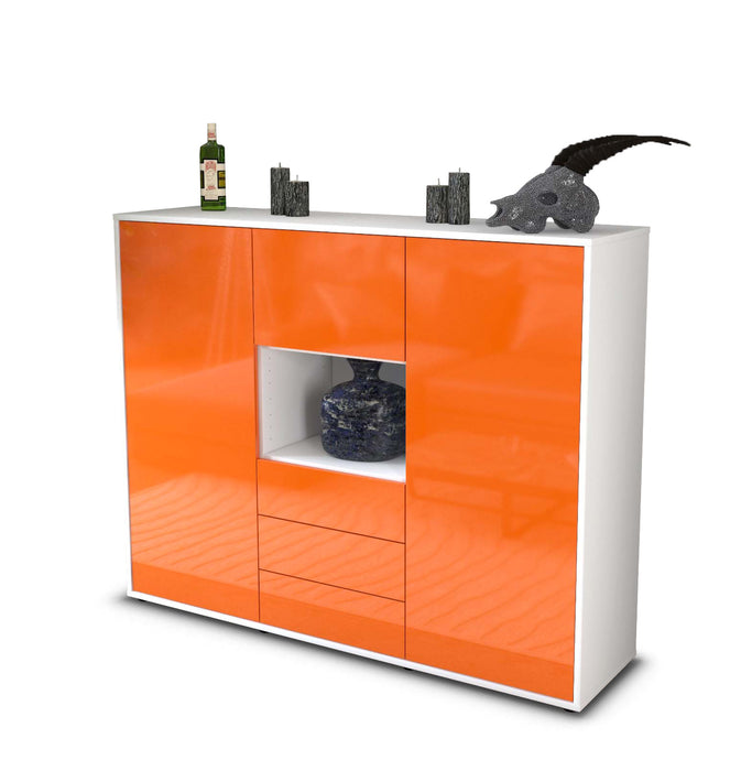 Highboard Ravenna, Orange Seite (136x108x35cm) - Dekati GmbH