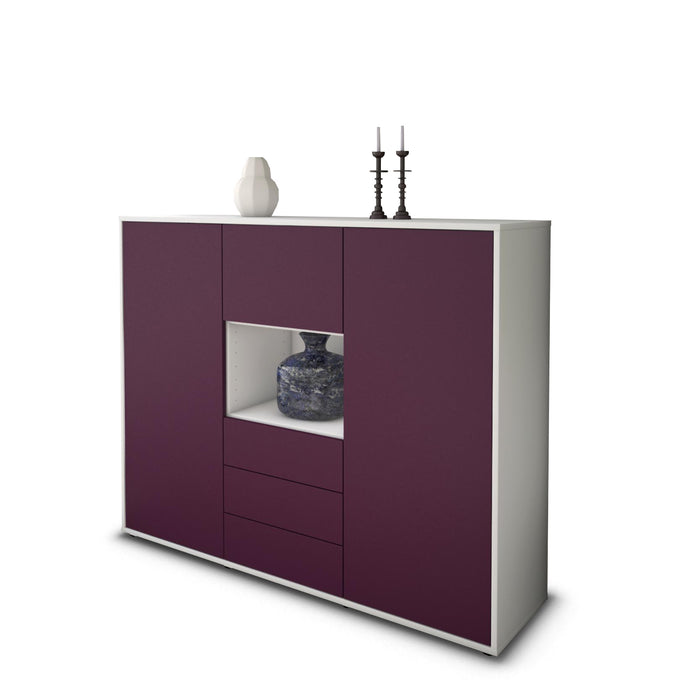 Highboard Ravenna, Lila Seite (136x108x35cm) - Dekati GmbH