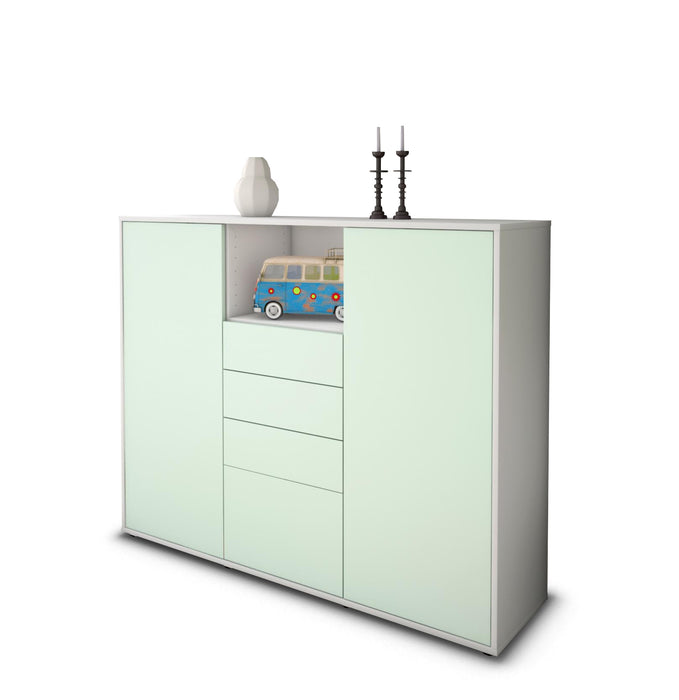 Highboard Rebecca, Mint Seite (136x108x35cm) - Dekati GmbH