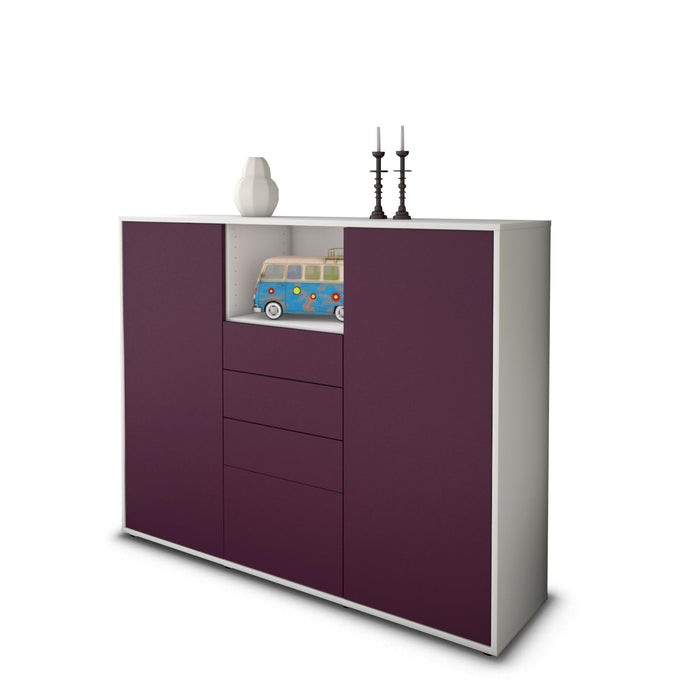 Highboard Rebecca, Lila Seite (136x108x35cm) - Dekati GmbH