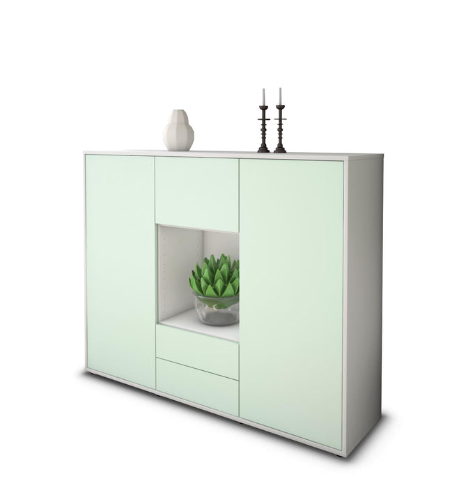 Highboard Rella, Mint Seite (136x108x35cm) - Dekati GmbH