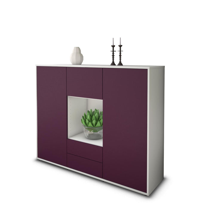 Highboard Rella, Lila Seite (136x108x35cm) - Dekati GmbH