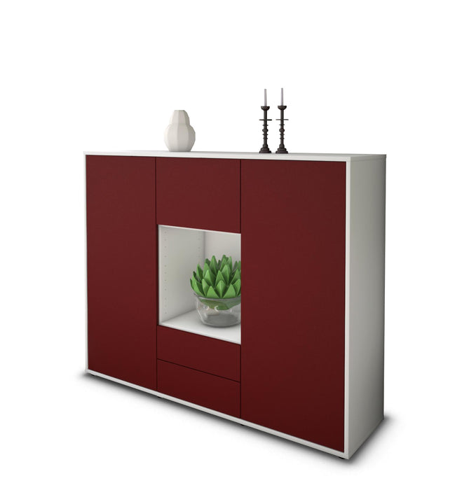 Highboard Rella, Bordeaux Seite (136x108x35cm) - Dekati GmbH