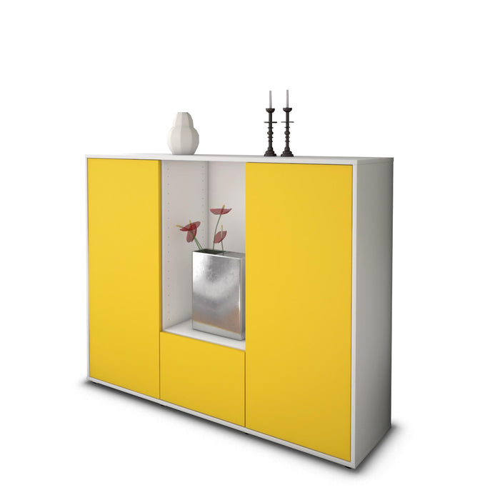 Highboard Renata, Gelb Seite (136x108x35cm) - Dekati GmbH