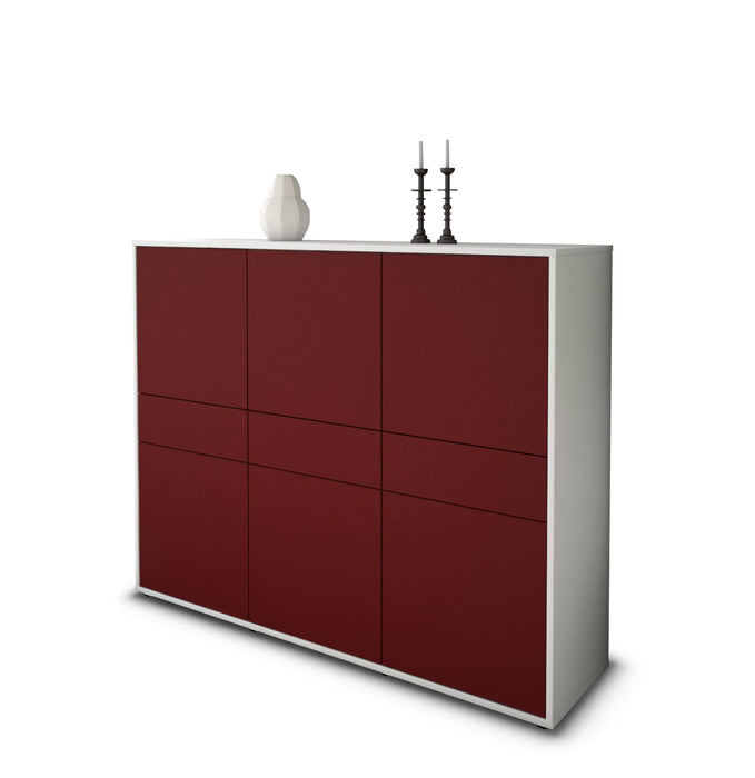 Highboard Saphira, Bordeaux Seite (136x108x35cm) - Dekati GmbH