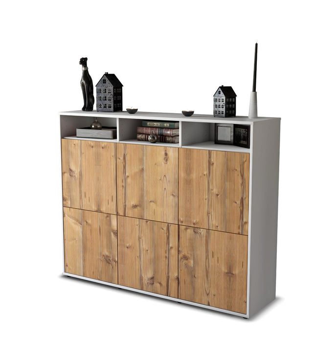 Highboard Sara, Pinie Seite (136x108x35cm) - Dekati GmbH