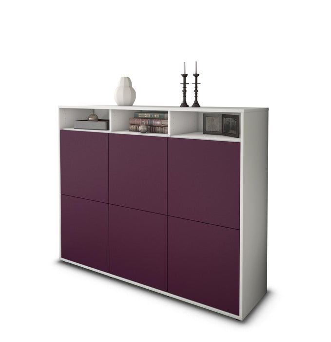 Highboard Sara, Lila Seite (136x108x35cm) - Dekati GmbH