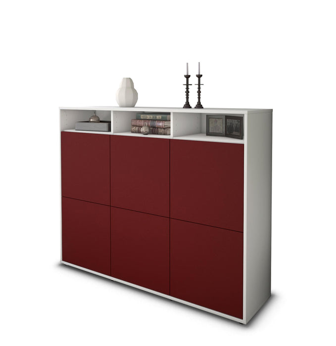 Highboard Sara, Bordeaux Seite (136x108x35cm) - Dekati GmbH