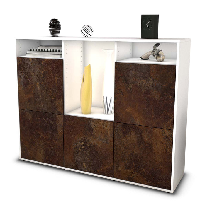 Highboard Sarina, Rost Seite (136x108x35cm) - Dekati GmbH