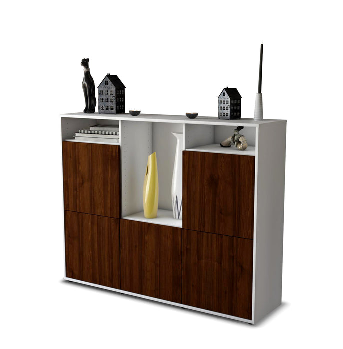 Highboard Sarina, Walnuss Seite (136x108x35cm) - Dekati GmbH